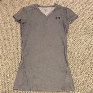 Grey under armour dry fit shirt